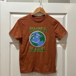 GAP Kids Rust 'Peaceful Planet' T-Shirt